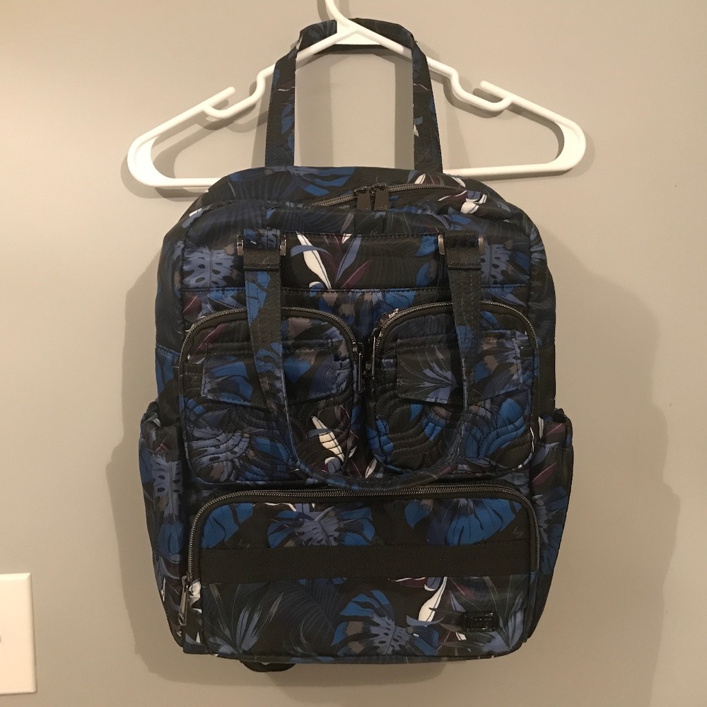 Lug Jumper Backpack in Botanical Black - EUC